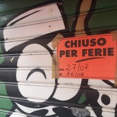 cartelli chiuso per ferie