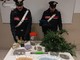 carabinieri con droga sequestrata