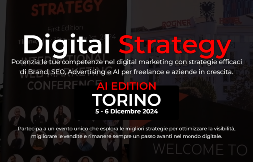 Wolf Agency presenta &quot;Digital Strategy&quot;: l’evento sul Digital Marketing arriva a Torino il 5-6 dicembre 2024