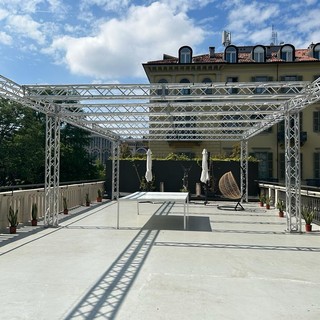 Terrazza affacciata sui tetti di Torino