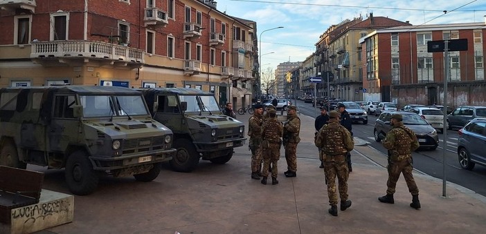 L'esercito in presidio in Barriera di Milano