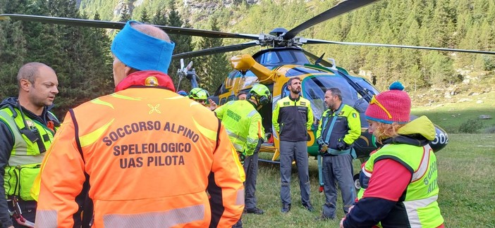 Persona dispersa nella zona di Valprato Soana: il Soccorso Alpino mobilita uomini e mezzi