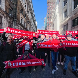 manifestazione sindacale a Roma