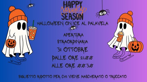 Halloween on ice: apertura speciale della pista del Palavela