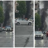 collage di foto di incendio