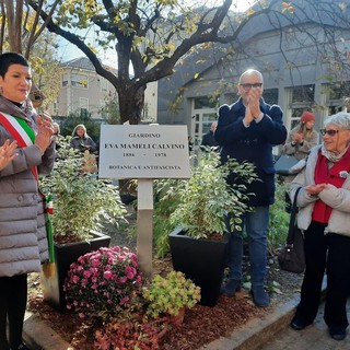 Da oggi il giardino di via Campana porta il nome di Eva Mameli Calvino