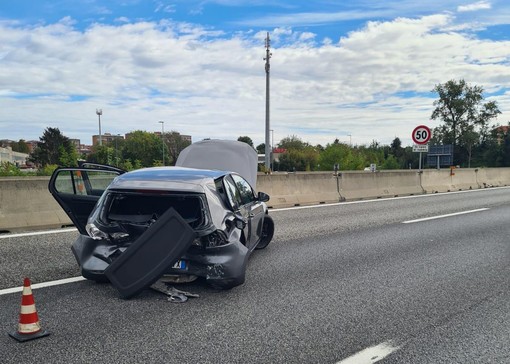 Incidente a Stupinig: due veicoli coinvolti e altrettanti feriti. Traffico in tilt sulla tangenziale