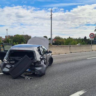 Incidente a Stupinig: due veicoli coinvolti e altrettanti feriti. Traffico in tilt sulla tangenziale