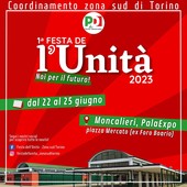 locandina festa dell'unità moncalieri