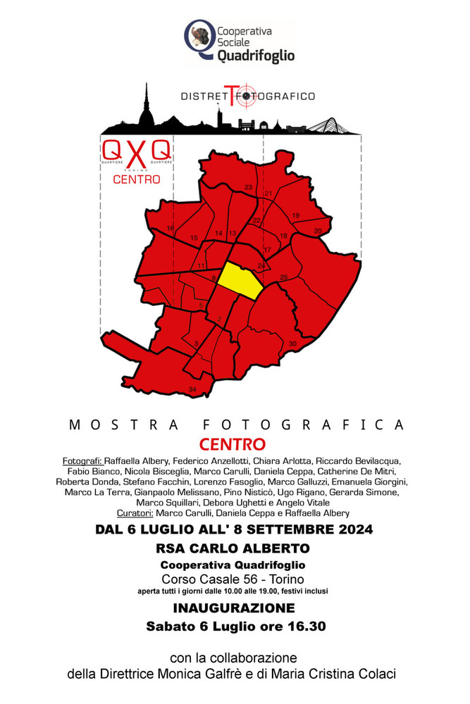 La Rsa Carlo Alberto organizza la mostra fotografica &quot;QuartierexQuartiere&quot;