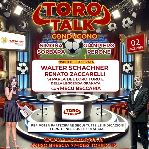 #ToroTalk: Una serata imperdibile per tutti i tifosi granata