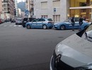 Polizia in azione in piazza Toti