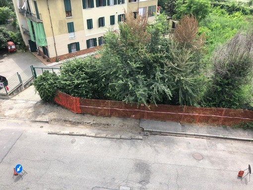 Quel muretto della discordia in via Viterbo, interessata dai lavori: “Così il marciapiede resta in condizioni inadeguate&quot;