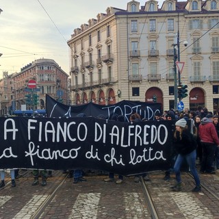 corteo solidarietà ad alfredo cospito