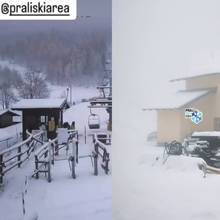 Da Prali a Sestriere e Noasca, è arrivata la prima neve. Chiuso il Moncenisio