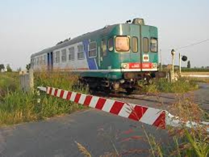 treno e passaggio a livello