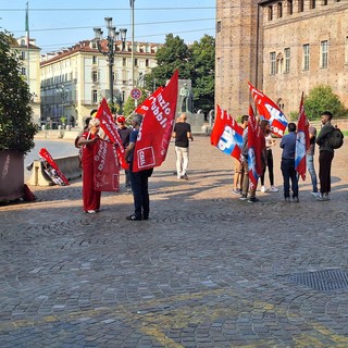 manifestazione sindacale in piazza