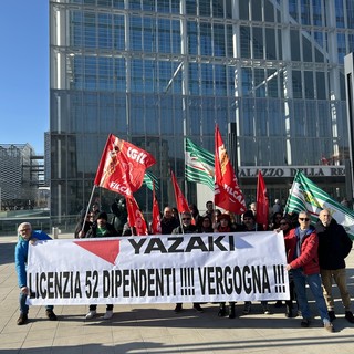 protesta dei lavoratori Yazaki