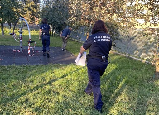 polizia locale nichelino e giochi rotti