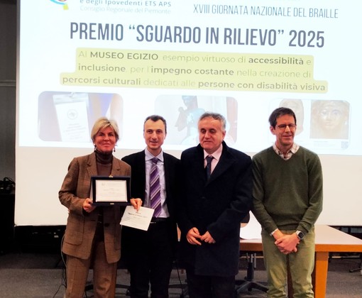 L'Unione Italiana Ciechi premia l'Egizio: è il Museo più accessibile per non vedenti e ipovedenti