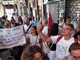 Manifestazione sotto l'ufficio regionale di corso Vittorio Emanuele