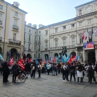 la protesta dei precari del comune