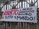 striscione pro aborto