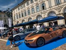 Auto in esposizione in piazza San Carlo