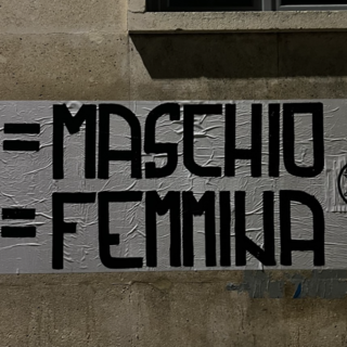 “XY=maschio XX=femmina”: lo striscione di Avanguardia Studentesca davanti a Medicina contro i &quot;Queer Studies&quot;