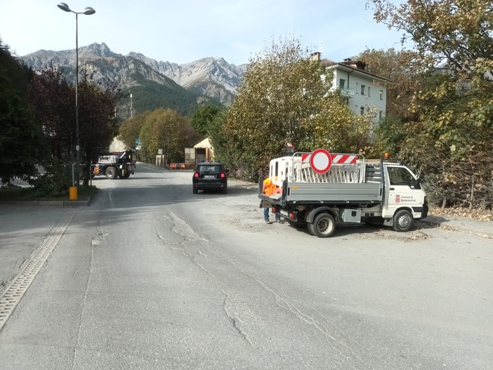 Riapertura di una strada a Bardonecchia