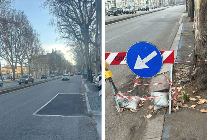 Dopo tre anni, riparata la buca nell'asfalto più &quot;vecchia&quot; di Torino