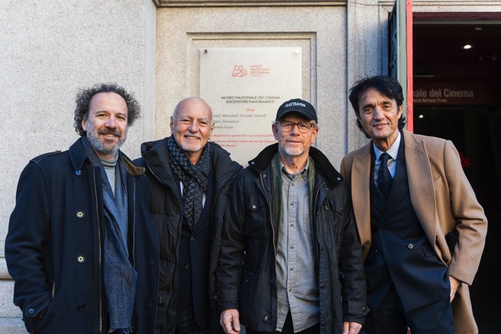 Ron Howard a Torino: la prima tappa in visita al Museo del Cinema