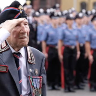 Renato Quaglia, il Carabiniere più longevo d'Italia, a 106 anni è tornato alla Cernaia