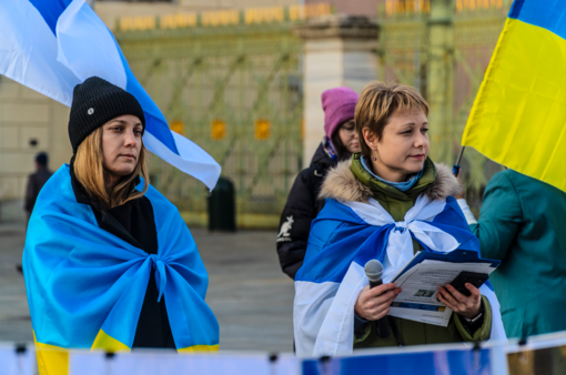 &quot;Tre anni di terrore. Salvare l'Ucraina per salvare il mondo&quot;, la manifestazione dei Russi Liberi in Piazza Carignano