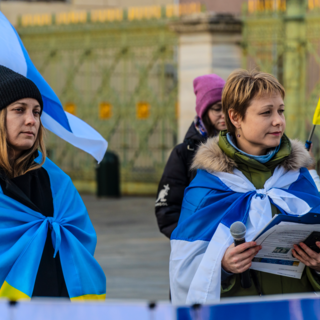 &quot;Tre anni di terrore. Salvare l'Ucraina per salvare il mondo&quot;, la manifestazione dei Russi Liberi in Piazza Carignano