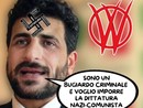 immagine con scritte e insulti