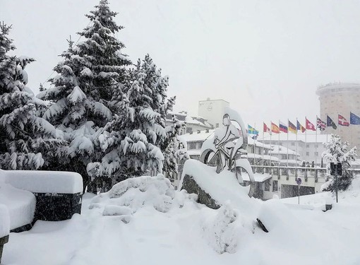 Sestriere sotto la neve