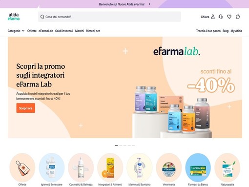 Salute e bellezza a portata di click: sul nuovo sito di Atida eFarma oltre 60.000 prodotti dedicati al benessere