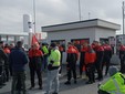 Sciopero degli operatori della logistica a Settimo Torinese