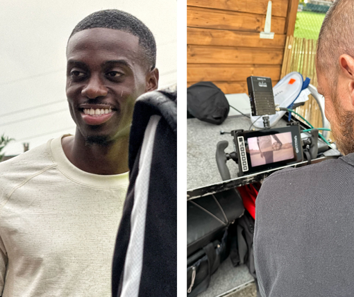 Pianezza, allo Stadio GSD Lascaris le riprese per lo spot di Verizon con Timothy Weah