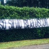 striscione ultras juve per berlusconi