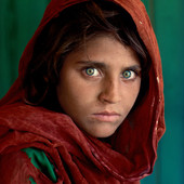 Photo credits - Steve McCurry - Sharbat Gula, Afghan Girl, Peshawar, Pakistan, 1984