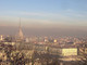 panorama di Torino con lo smog