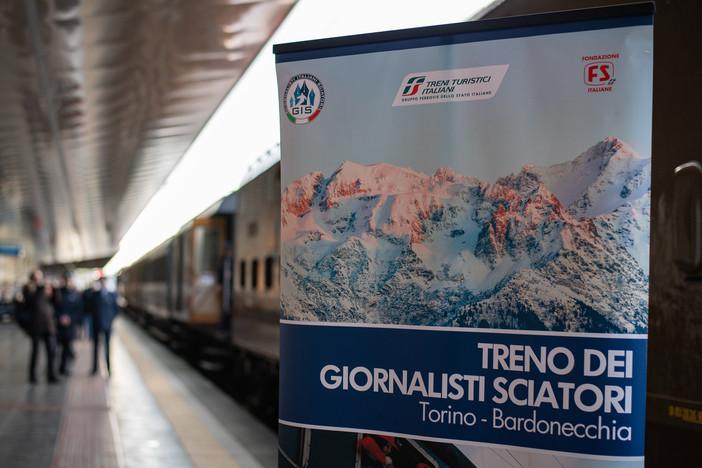 Treno storico della neve per il 70° Meeting internazionale dei giornalisti sciatori