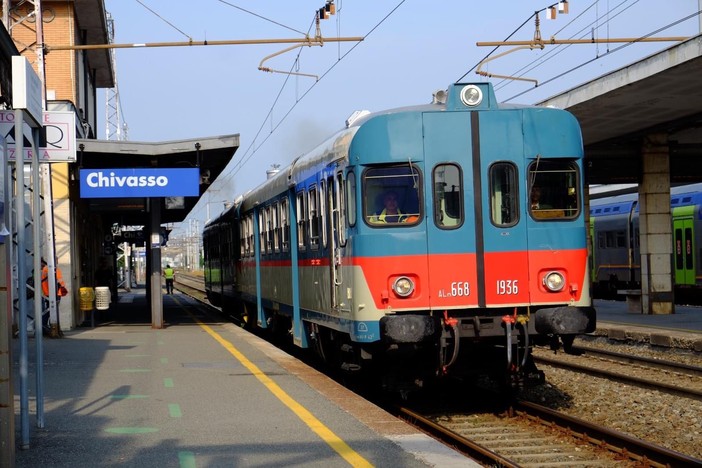 Immagine di repertorio della stazione di Chivasso