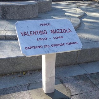 targa commemorativa di Valentino Mazzola