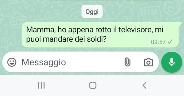 messaggio su whatsapp