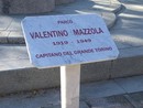 targa commemorativa di Valentino Mazzola