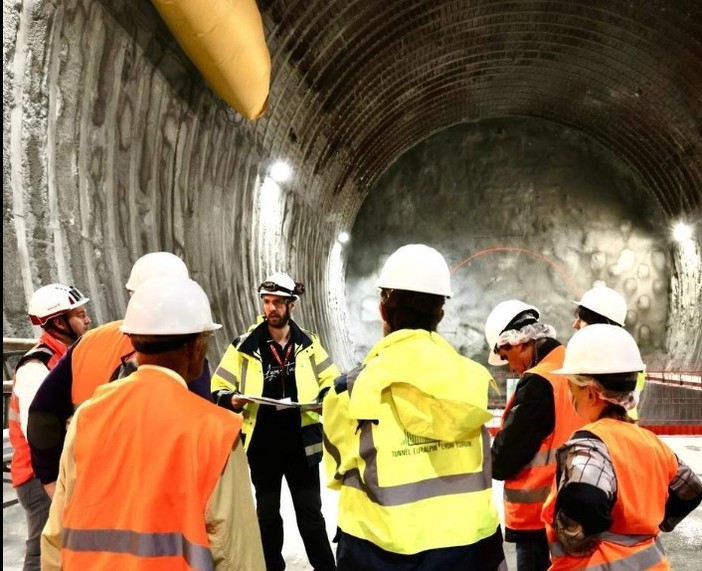 Una foto di repertorio del tunnel di base della Tav