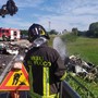 Vigili del fuoco in azione a Trofarello